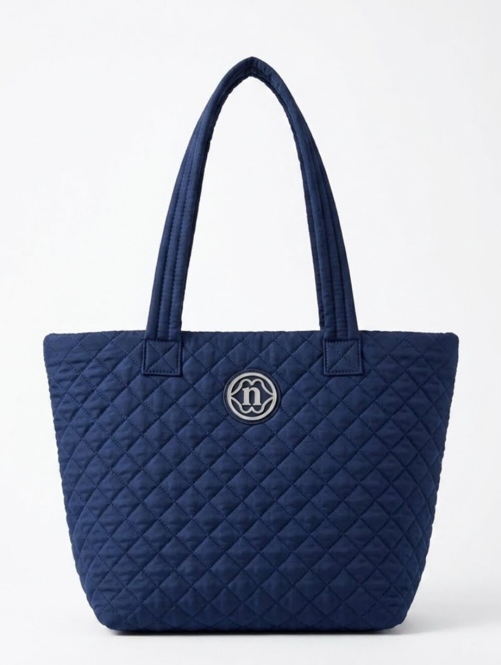NANETTE LEPORE  Quilted Tote Bag - Navy Nylon